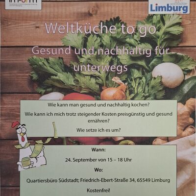 Interner Link zur Veranstaltung: Weltk&uuml;che to go - Gesund und nachhaltig f&uuml;r unterwegs 