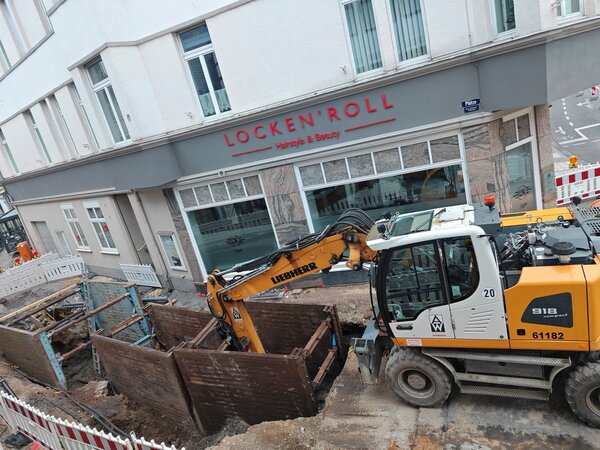 Tiefbauarbeiten Grabenstra&szlig;e - Zum Artikel: Kanalarbeiten in der Grabenstra&szlig;e bis Mitte April