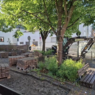 Brunnenplatz Offheim - Zum Artikel: Brunnenplatz in Offheim wird umfassend saniert