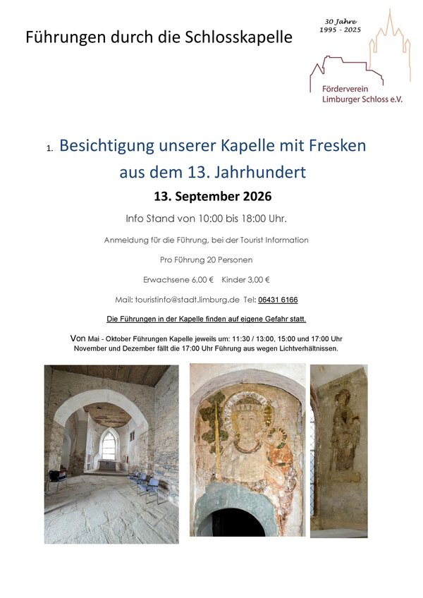 Interner Link zur Veranstaltung: &Ouml;ffentliche F&uuml;hrung in der Schlosskapelle