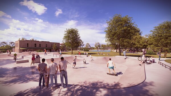 Bild mit ausf&uuml;hrlicher Beschreibung vergr&ouml;&szlig;ern: Skateranlage Sportpark