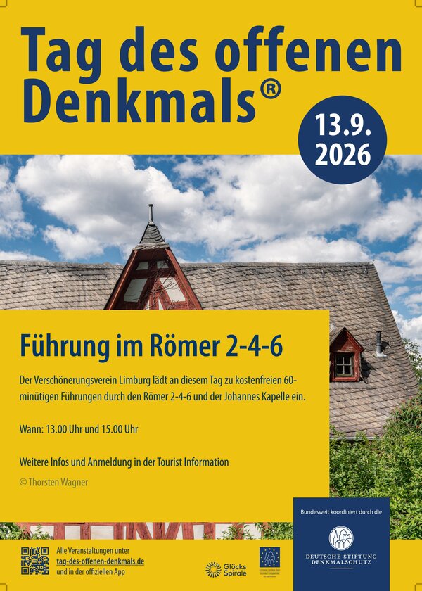 Bild mit ausf&uuml;hrlicher Beschreibung vergr&ouml;&szlig;ern: Tag Denkmal 2026