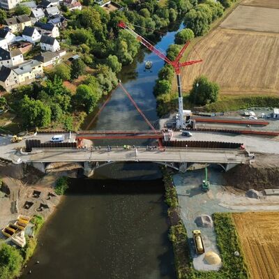 Lahnbr&uuml;cke Staffel Behelfsbr&uuml;cke1