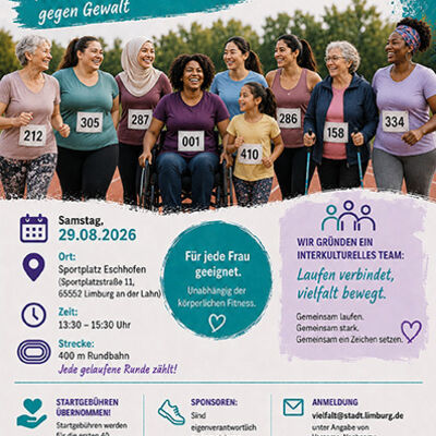 Interner Link zur Veranstaltung: Interkulturelles Team Frauenlauf Limburg 29.08.2026