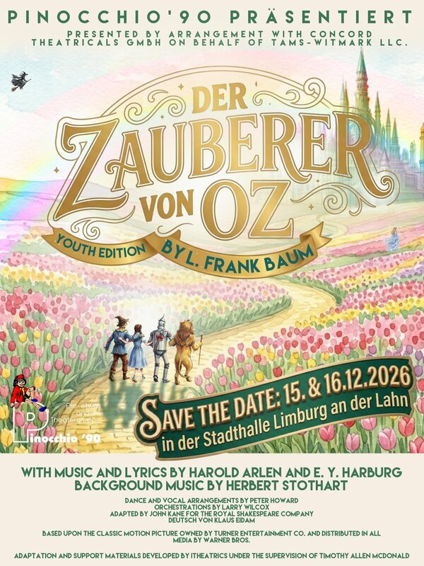Bild mit ausf&uuml;hrlicher Beschreibung vergr&ouml;&szlig;ern: Plakat Der Zauberer von OZ_Pinocchio90